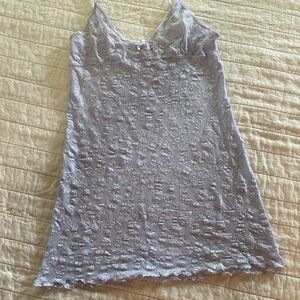 Vintage Esprit Stretch Lace Slip Dress Lingerie Light Lavender Small